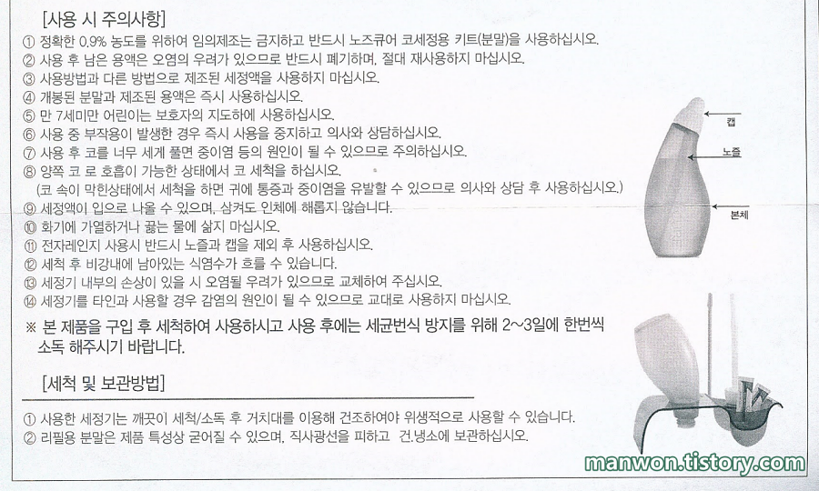 첨부된 사용 설명서 2