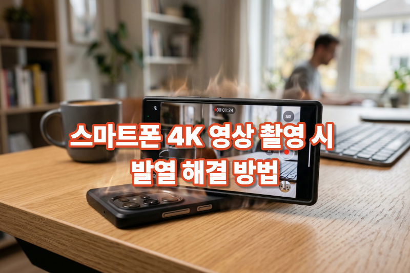 스마트폰 4K 촬영 발열 해결 대표 이미지