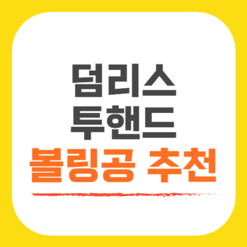 덤리스 투핸드 볼링공추천