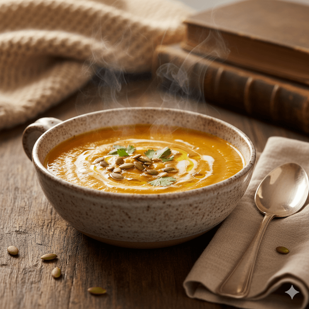 베타카로틴 가득한 고구마 단호박 스프