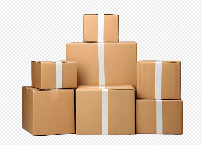 여러 개의 박스를 쌓아놓은 모습