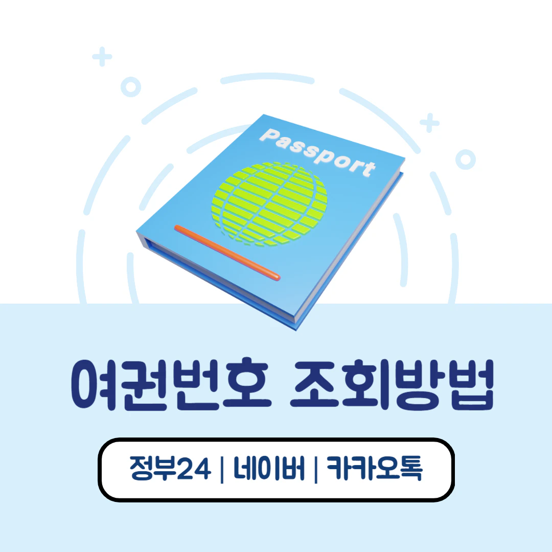 여권번호 조회방법