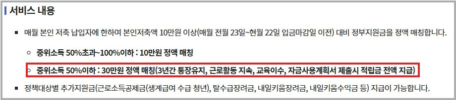청년내일저축계좌