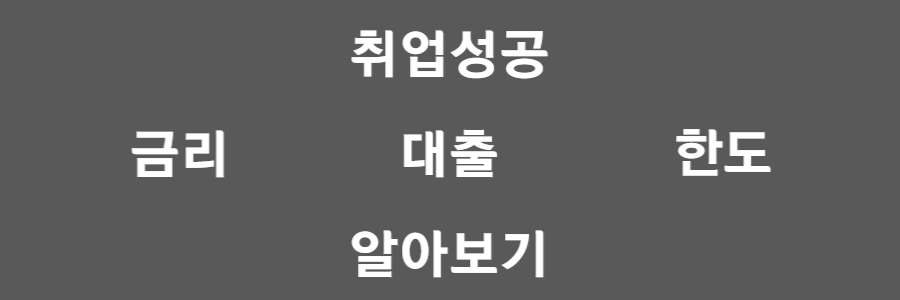 취업성공대출