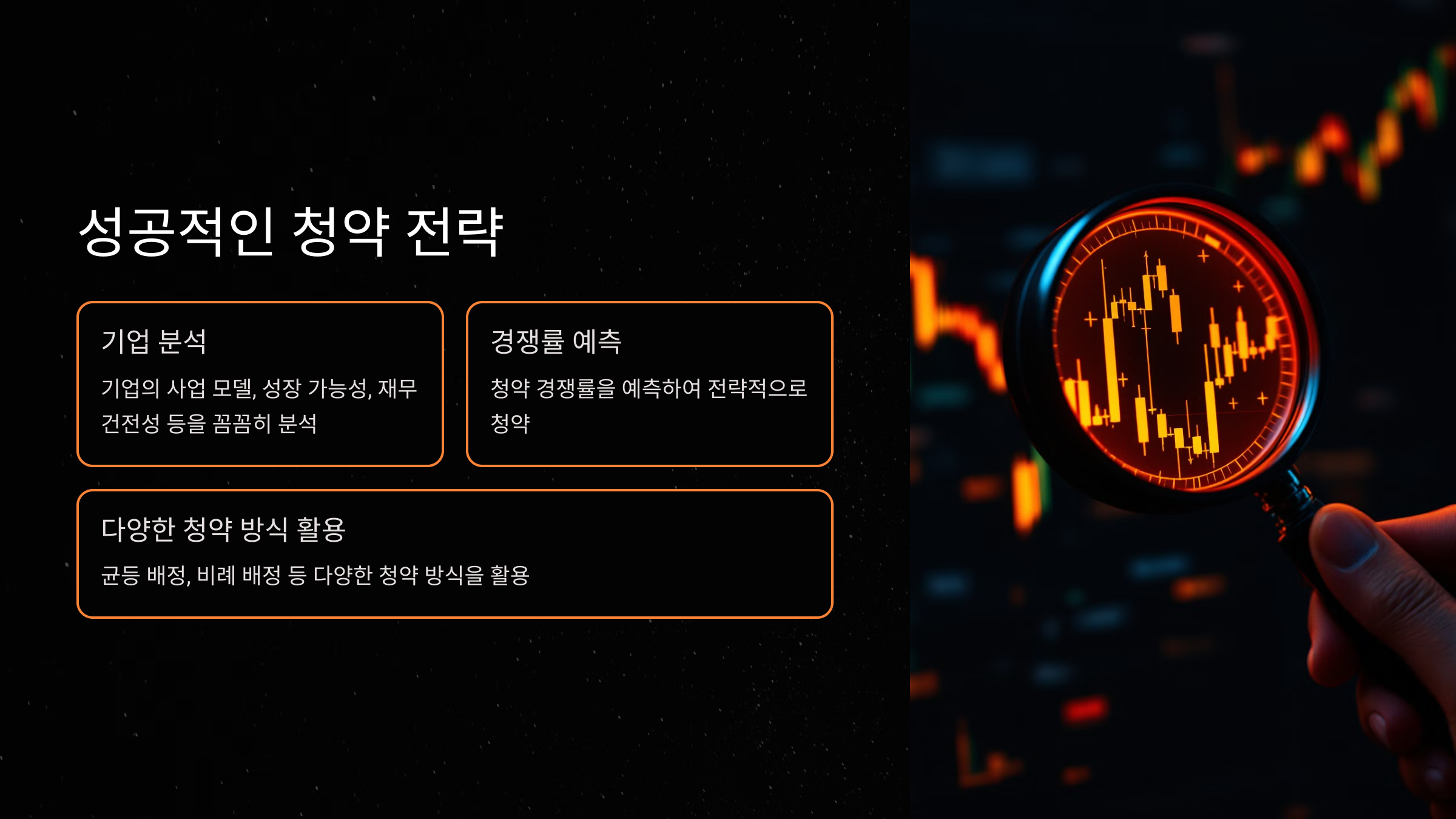 성공적인 청약 전략