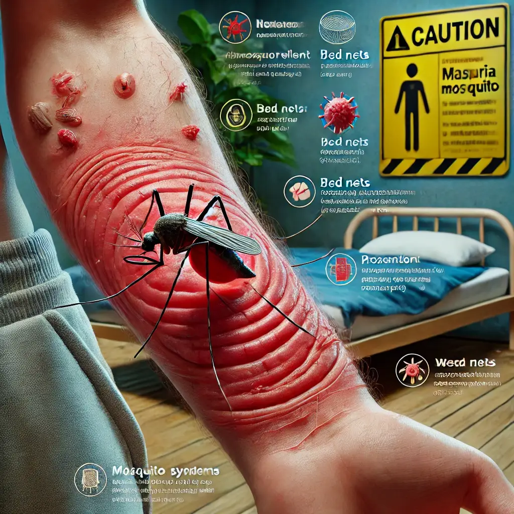 말라리아 모기 자국 예방 특성