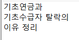 기초연금과 기초수급자 탈락의 원인은?