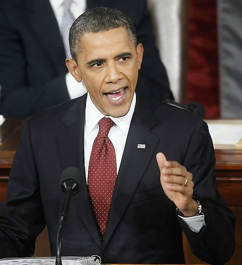 버락오바마 연설 모습