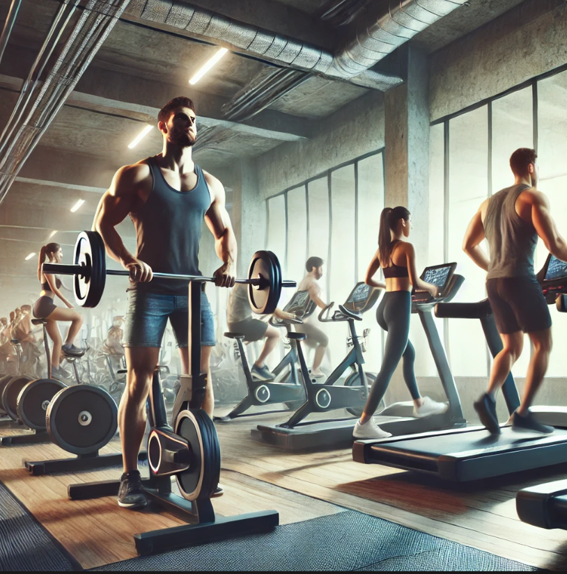 헬스, 러닝, 사이클 관련 사진