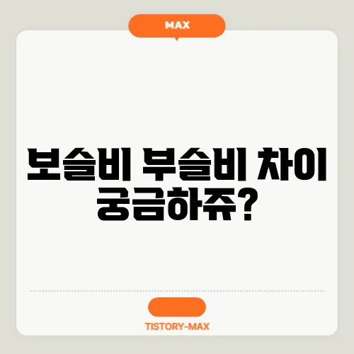 보슬비 부슬비 차이 궁금하쥬?