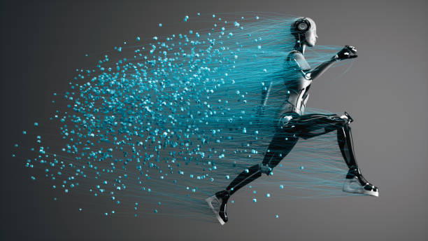 휴머노이드 로봇 동작 사진