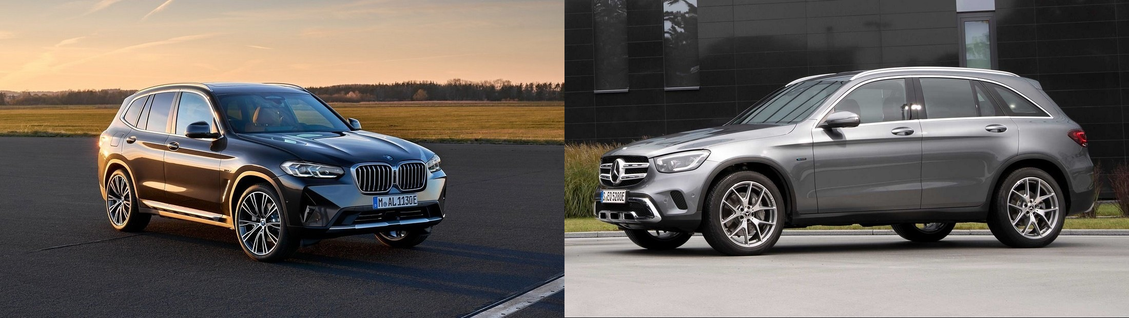 벤츠 GLC 300e, BMW X3 30e