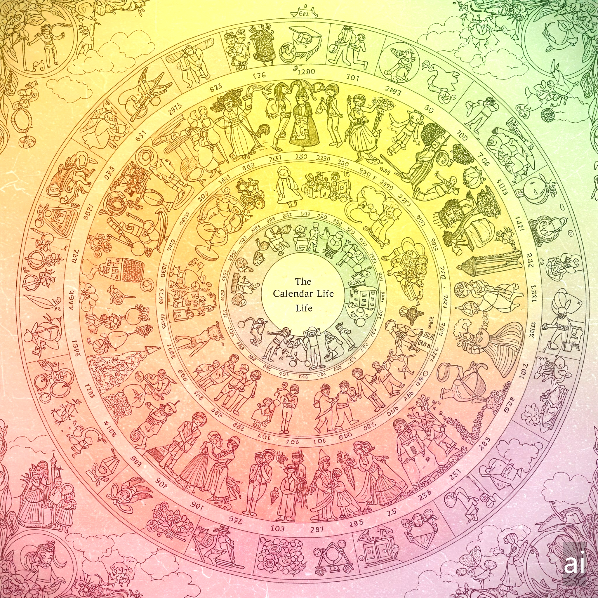 인생의 순간들을 그린 그림