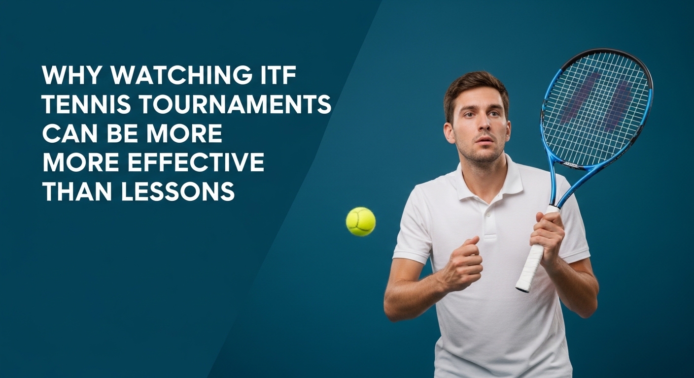 왜 ITF 대회 관람이 레슨보다 효과적일 수 있는가