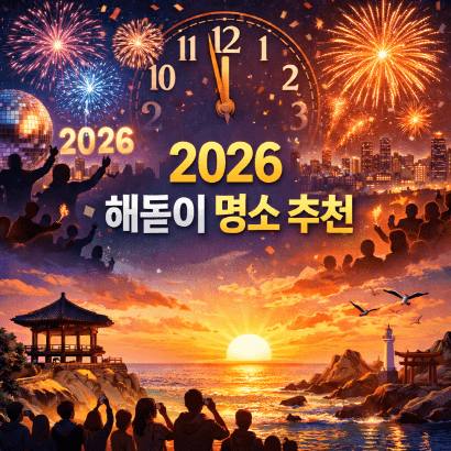 연말 새해 카운트다운·해돋이·해맞이 명소와 걷기 좋은 길 추천