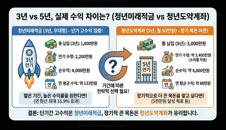 청년미래적금 금리 및 혜택 비교표