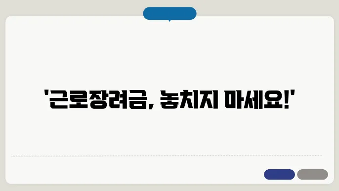 근로장려금 조회와 근로장려금 지급일, 지원금 확인을 탭치 하신 그루드
