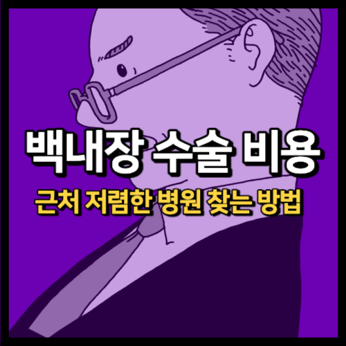 백내장 수술 비용 가격 저렴한 병원 찾기