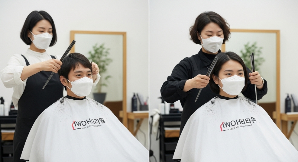 미용실 장면