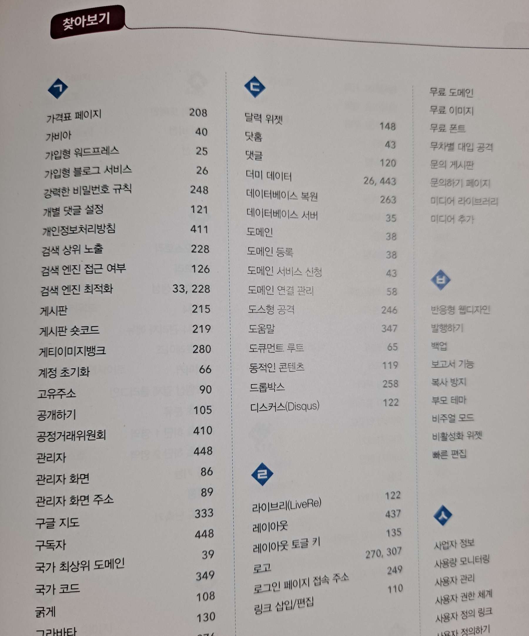 워드프레스 찾아보기