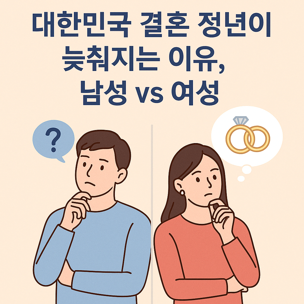 요즘 왜 다들 결혼을 늦출까? 남자와 여자의 속마음은 달랐다