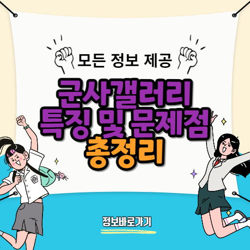 군사갤러리-특징-및-문제점