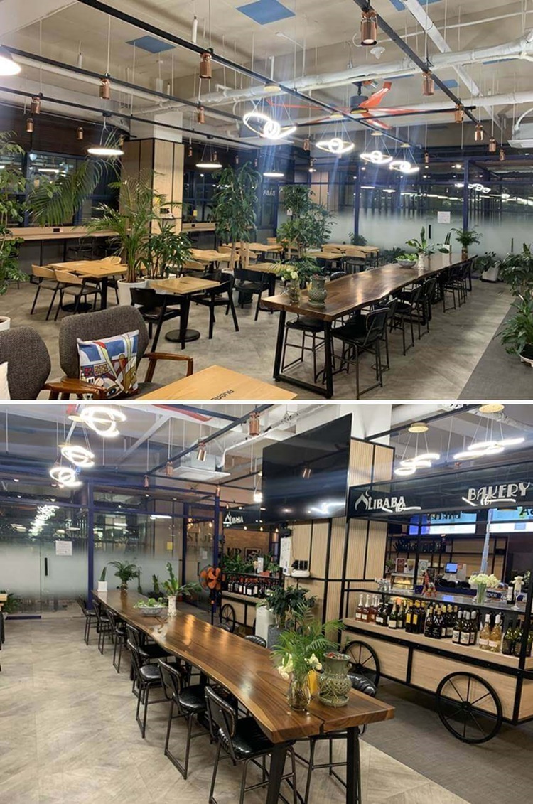 알리바바 내부 전체 모습, 단체자리