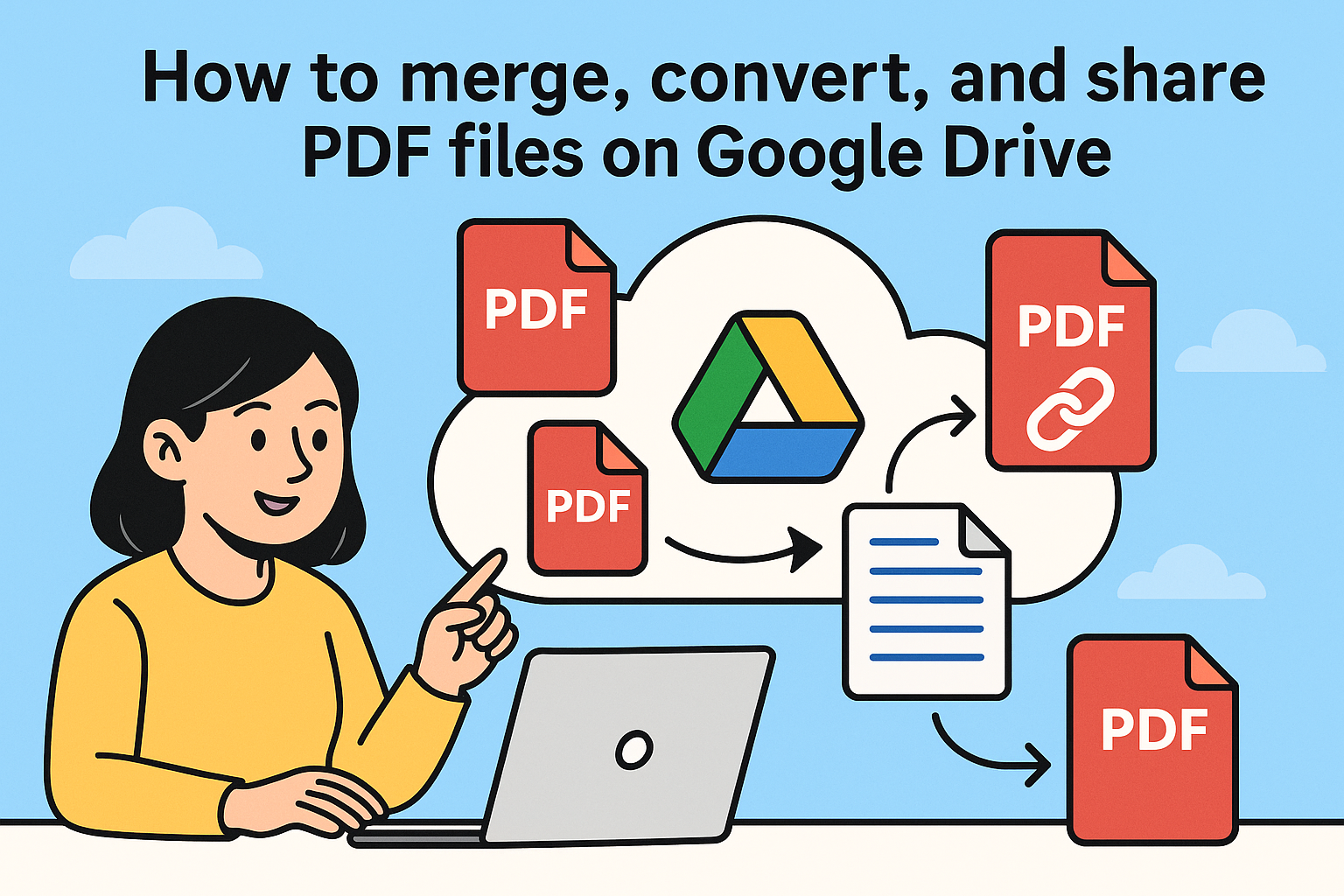 구글 드라이브에서 PDF 파일 병합·변환·공유하는 방법