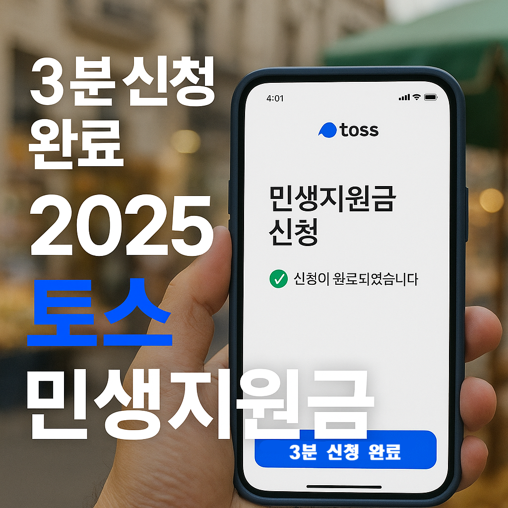 2025 민생지원금 토스 신청방법 완벽 가이드