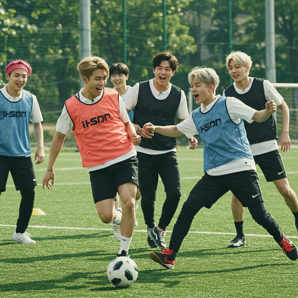 축구 게임 하는 모습2