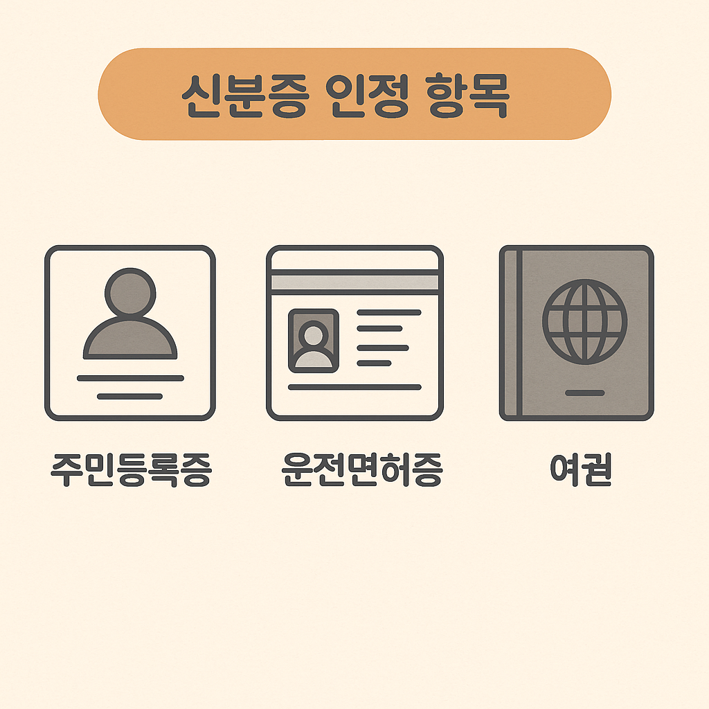 신분증인정항목 이미지