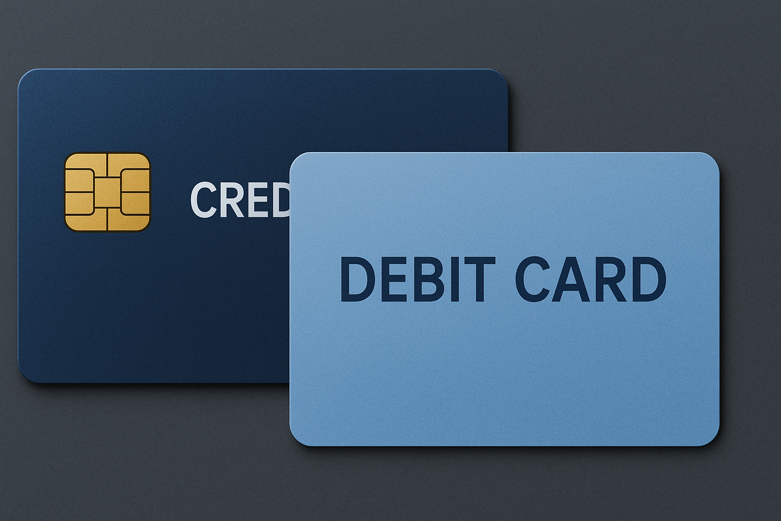 신용카드와 체크카드의 모습