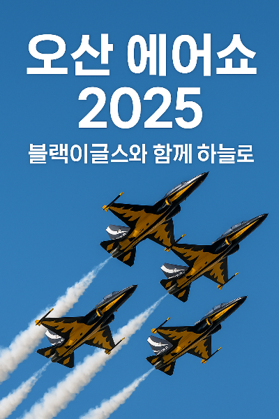 오산 에어쇼 2025, 하늘을 가르는 블랙이글스! 반려견과 함께 구경 가능할까?