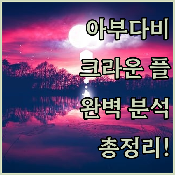 아부다비 크라운 플라자 완벽 분석 위..