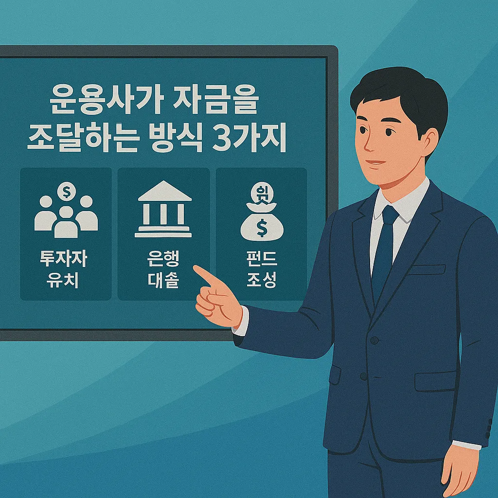 운용사가 자금을 조달하는 방식 3가지