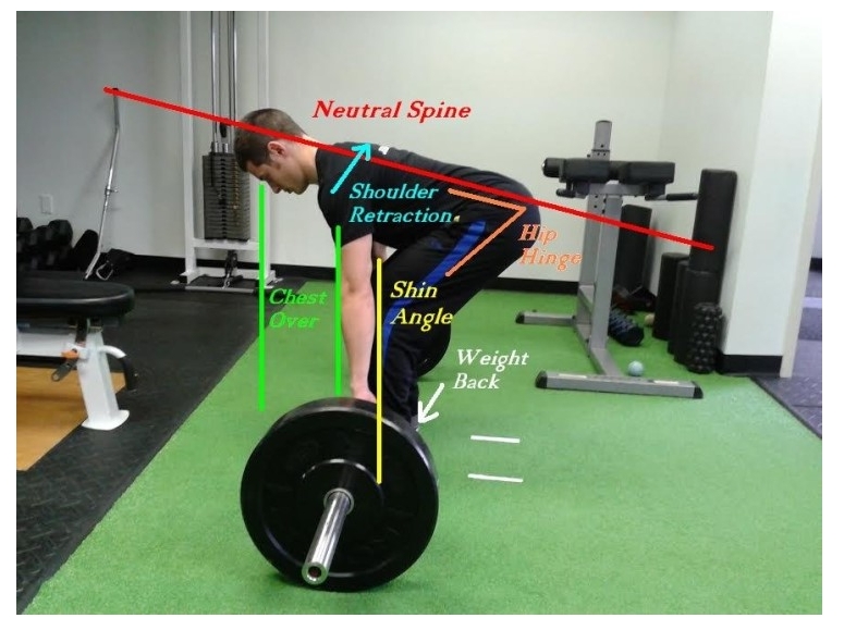 데드리프트 자세 허리 각도