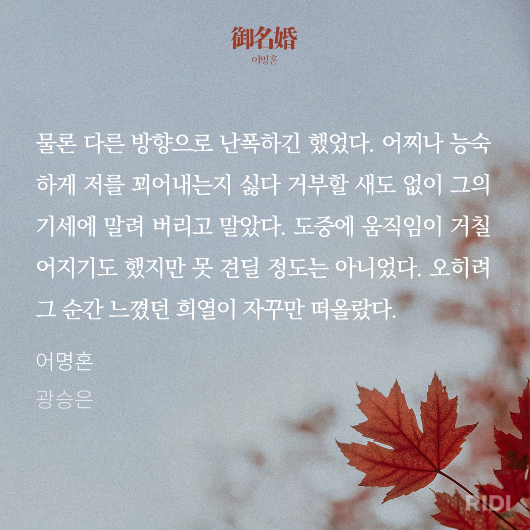 여주가 낮의 남주랑 몇 번 자고 느낀 생각