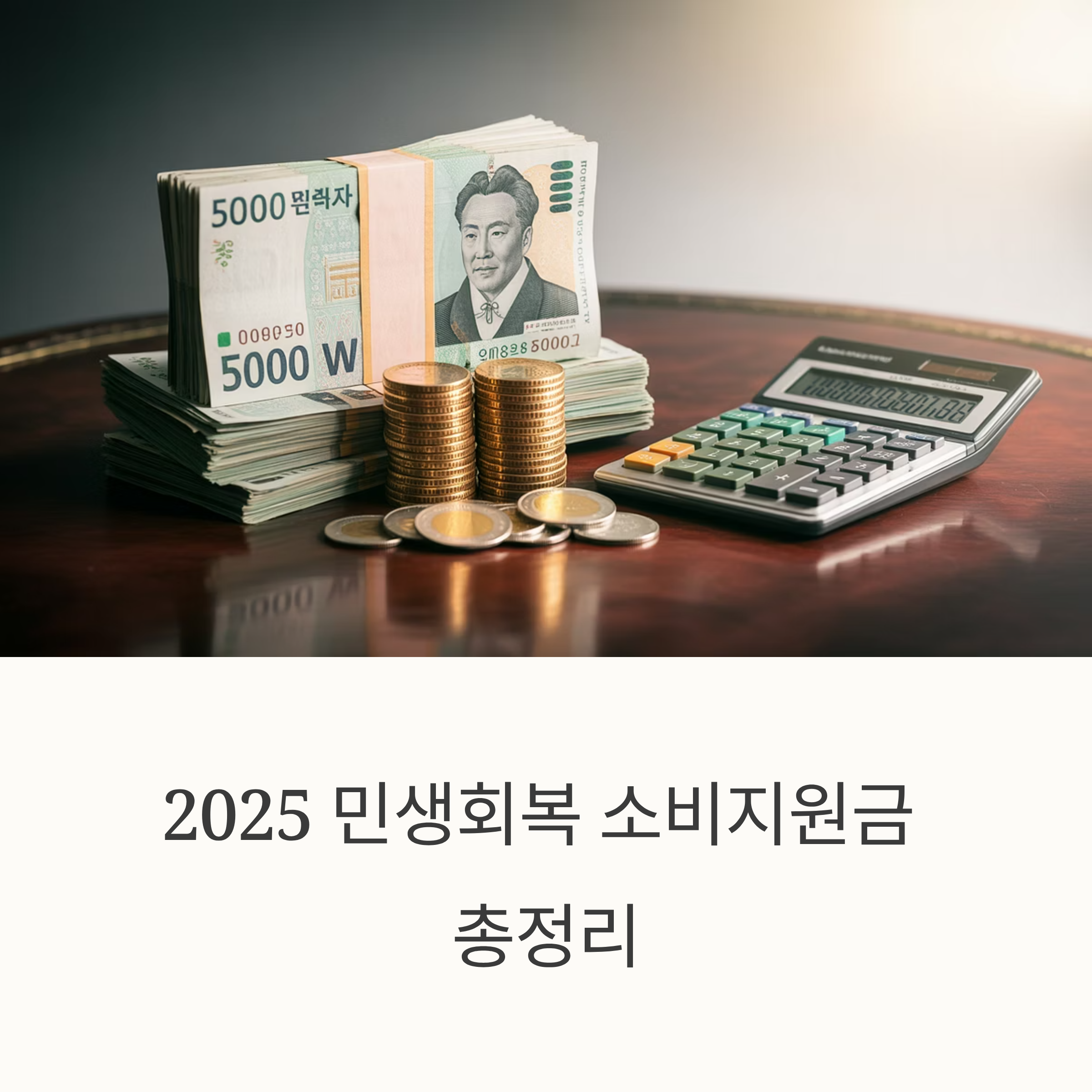 긴급 확인! 2025 민생회복 소비지원금 신청부터 사용까지, 자주 묻는 질문 총정리