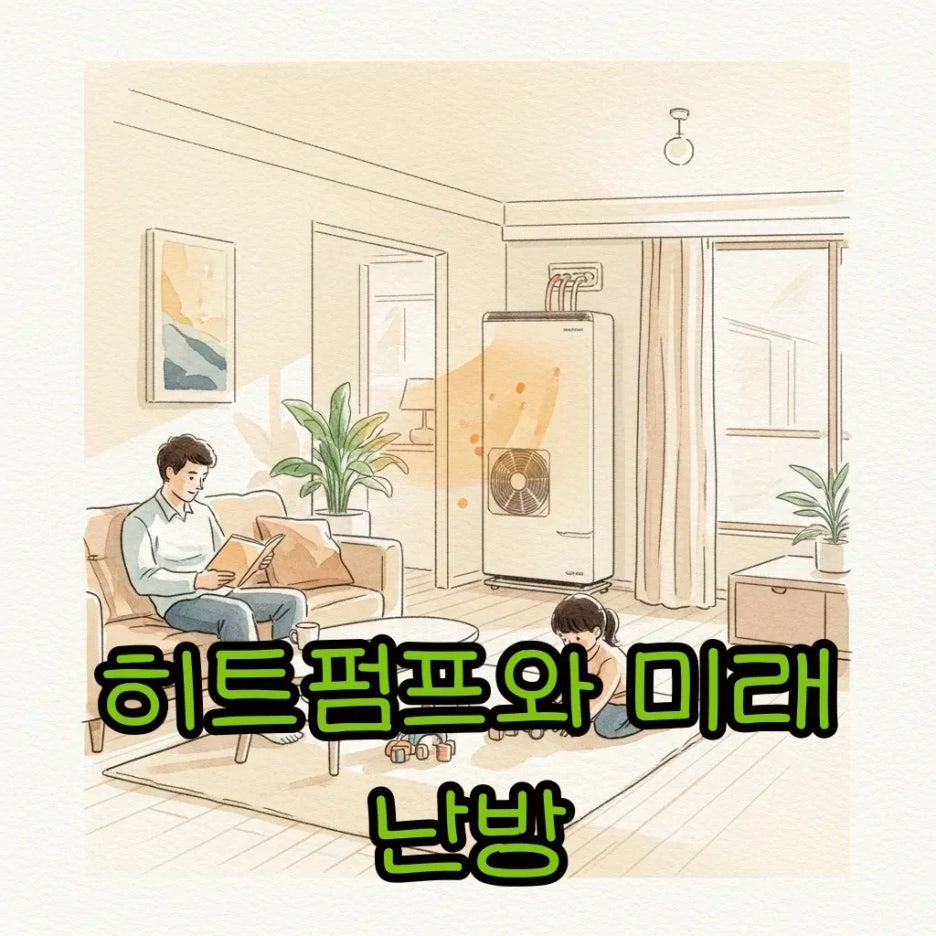 미래 난방 시스템을 보여주는 아늑한 실내