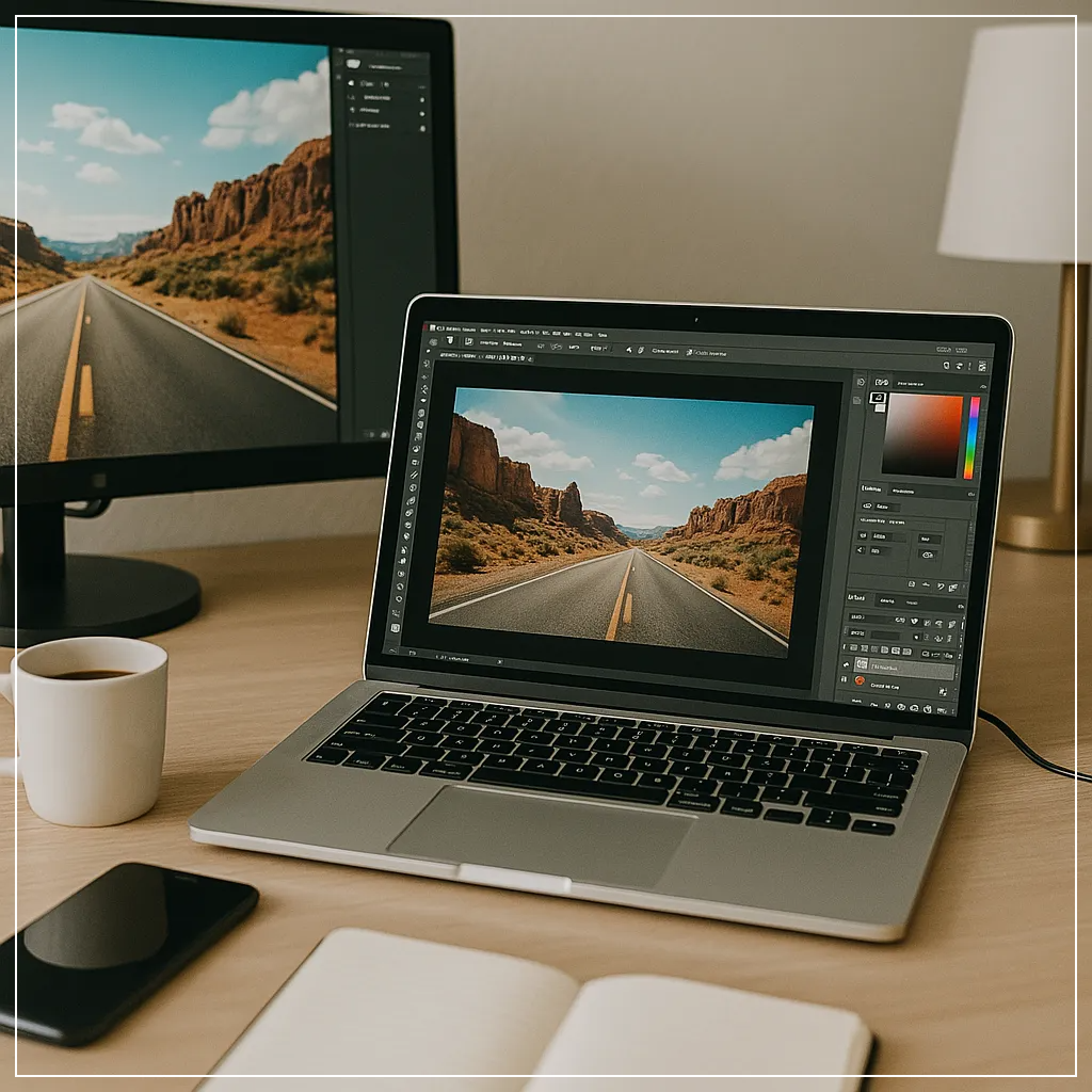 간단한 이미지 편집과 멀티태스킹이 가능한 노트북