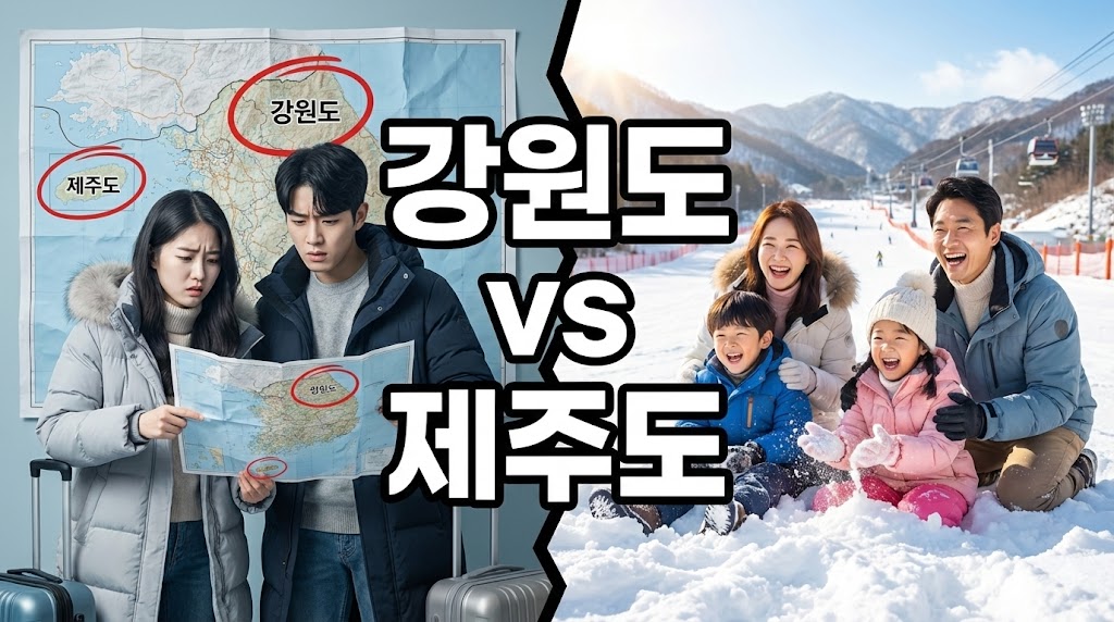겨울 여행, 강원도 vs 제주도? 2025년 최종 비교! 장단점, 경비, 여행 스타일 완벽 분석