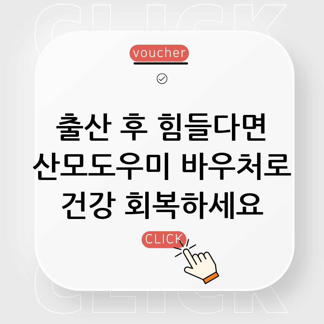 산모도우미 바우처