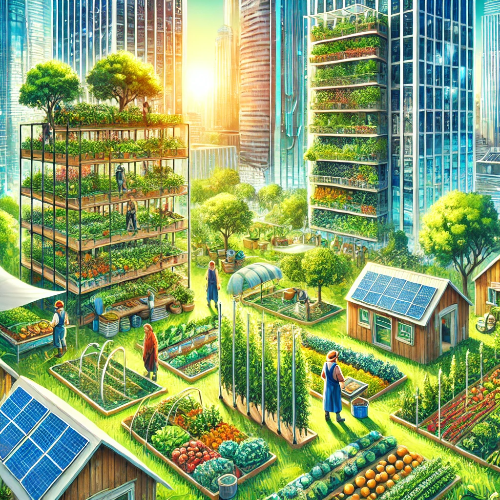 도시농업하는 모습