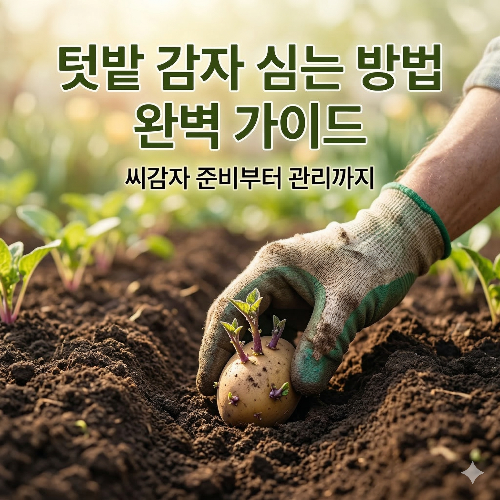 텃밭의 보배, 감자 심는 방법 완벽 가이드 (씨감자 준비부터 관리까지)