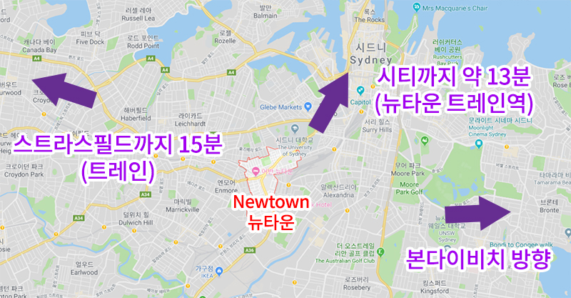 뉴타운 Newtown 지도