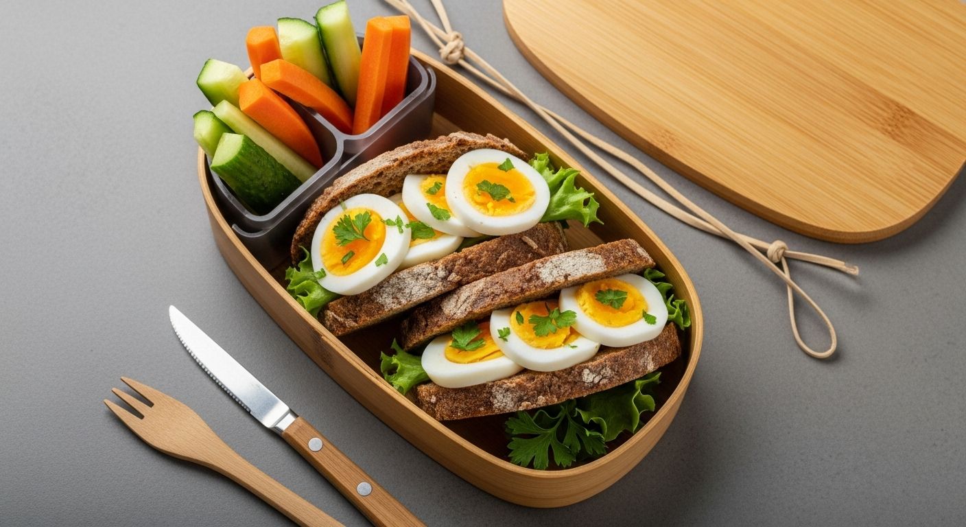 간편하게 포장 가능한 건강한 점심