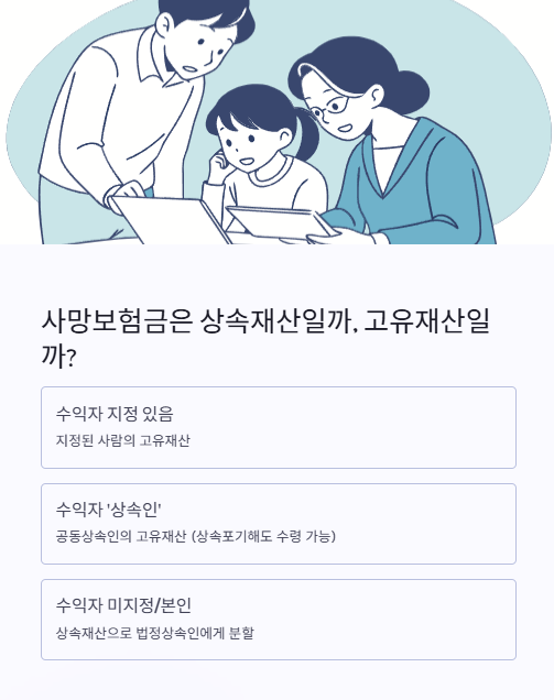 사망보험금은 상속재산일까 고유재산일까?