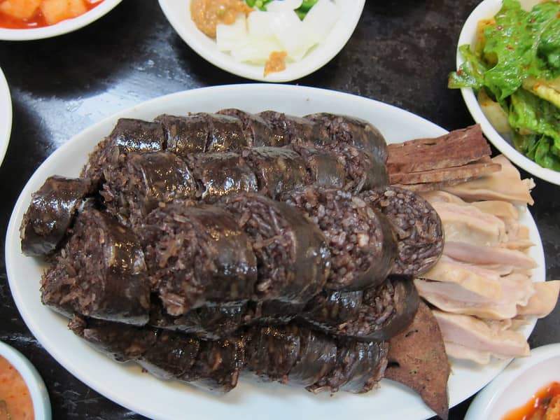 지역별 한국 순대 요리 (서울, 전라도, 충청도, 강원도)