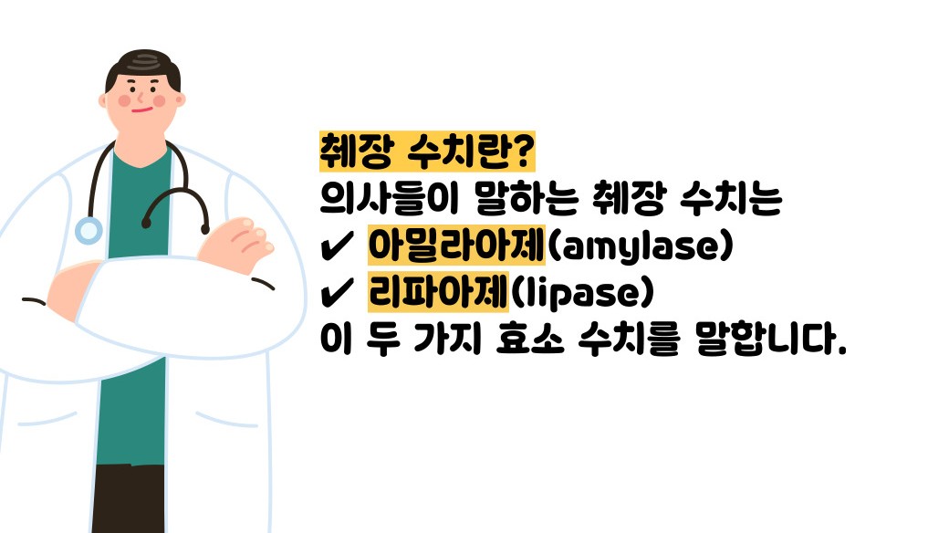 췌장 수치가 올라가는경우