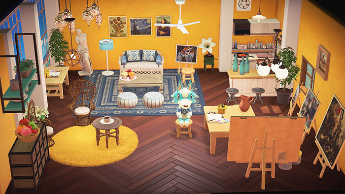 모동숲 해피홈 파라다이스 - 릴리의 그림교실